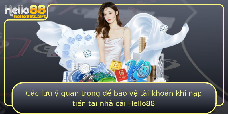 Các lưu ý quan trọng để bảo vệ tài khoản khi nạp tiền tại nhà cái Hello88