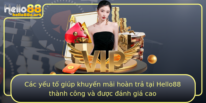 Các yếu tố giúp khuyến mãi hoàn trả tại Hello88 thành công và được đánh giá cao