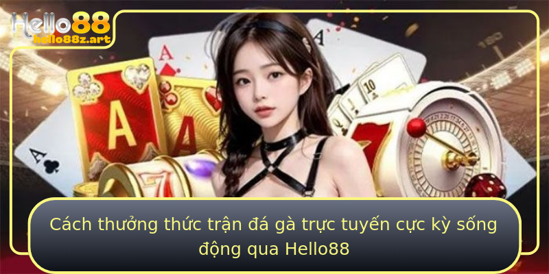 Cách thưởng thức trận đá gà trực tuyến cực kỳ sống động qua Hello88